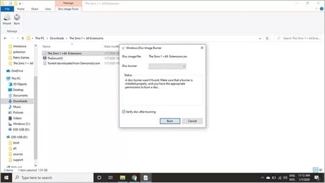 حدد خيار النسخ من الإشعار