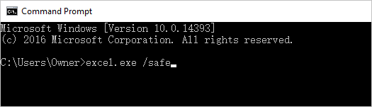 إصلاح Excel لا يستجيب - الوضع الآمن