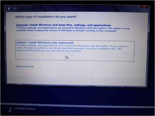 حدد مساحة غير مخصصة