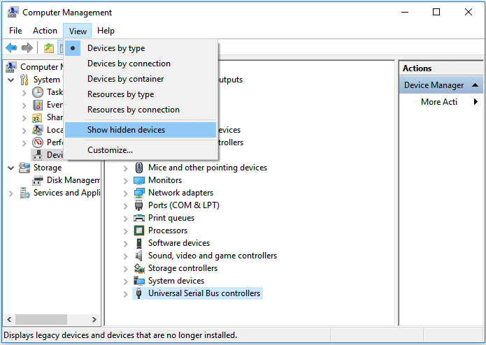 إظهار الجهاز المخفي لجعل الكمبيوتر يتعرف على القرص الصلب الخارجي Seagate
