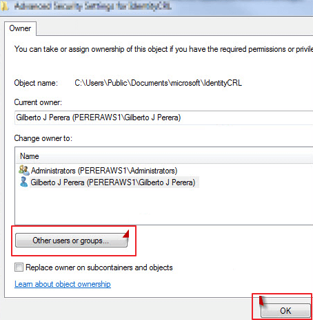 اختر مجموعات مستخدمين أخرى