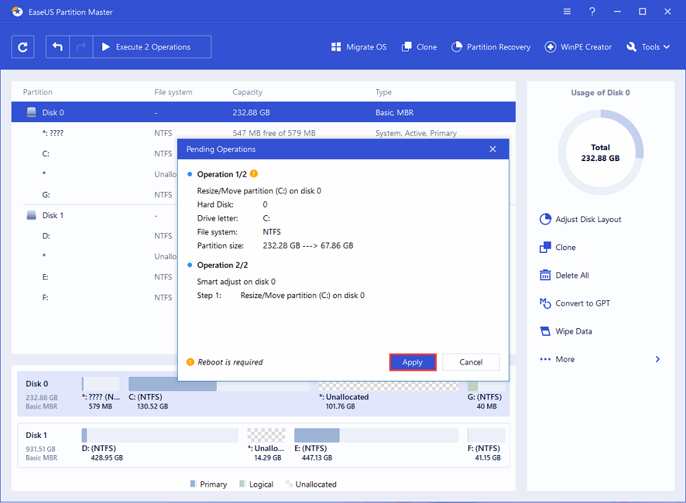 How to Adjust Low C Drive Space Step 3
