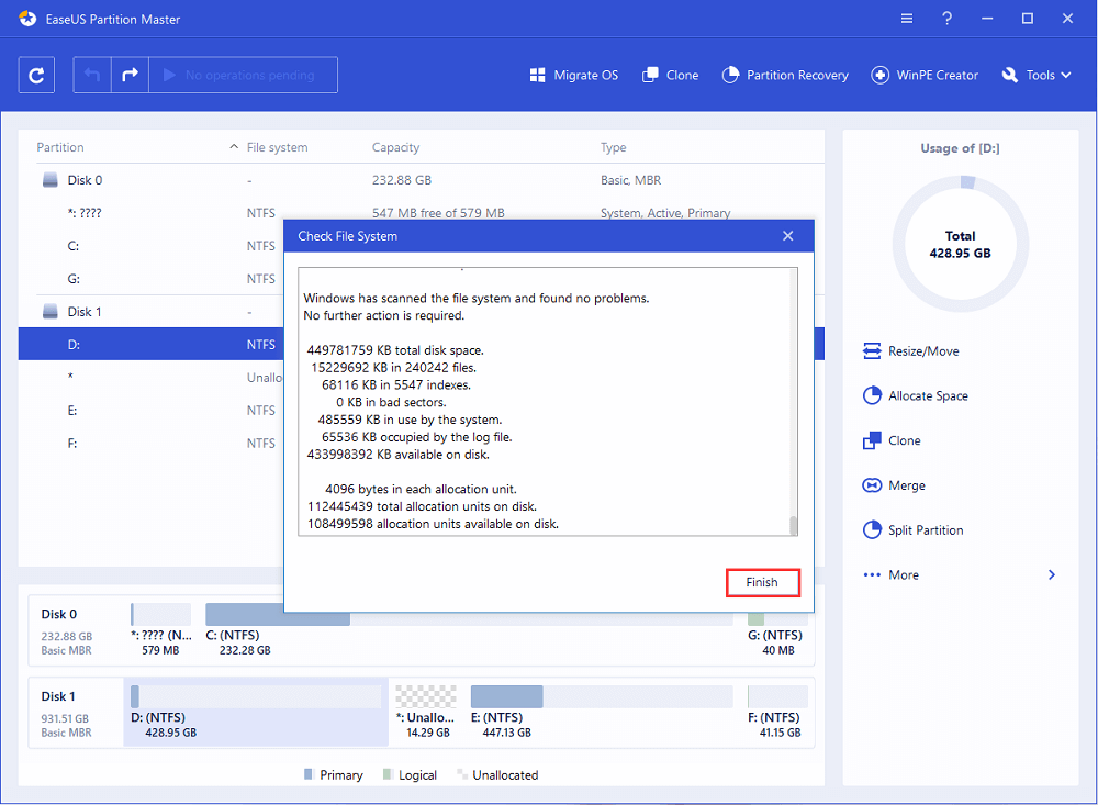 فحص القسم - الخطوة 3